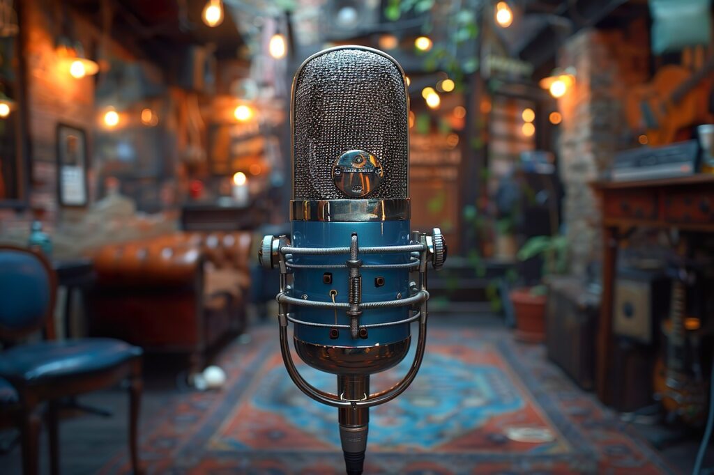 ai generated, microphone, podcast, audio, recording, music, record, studio, technology-8644652.jpg